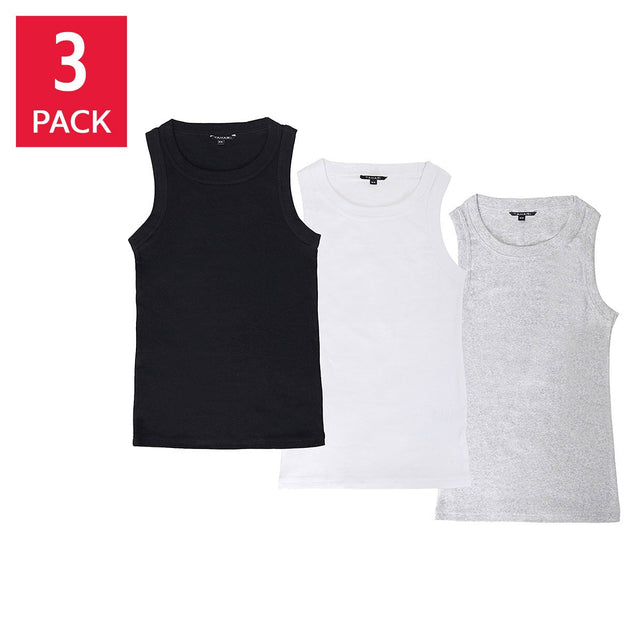 Tahari Women’s Ribbed Tank Top, 3 pack Q9