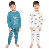 Pekkle Kids Organic Cotton 4-piece Pajama Set