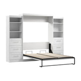 Bestar Boutique Queen Wall Bed 3-piece Set with Drawers and Shelving
