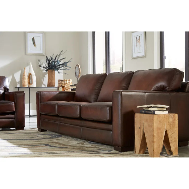 Prospera Home Luca Top-grain Leather Sofa and Chair