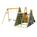 Plum Climbing Pyramid Wooden Climbing Frame with Swings