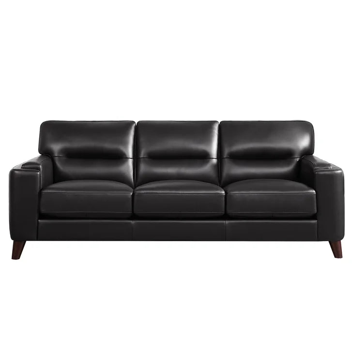 Prospera Home Sorena Top-grain Leather Sofa, Loveseat and Chair