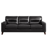 Prospera Home Sorena Top-grain Leather Sofa, Loveseat and Chair