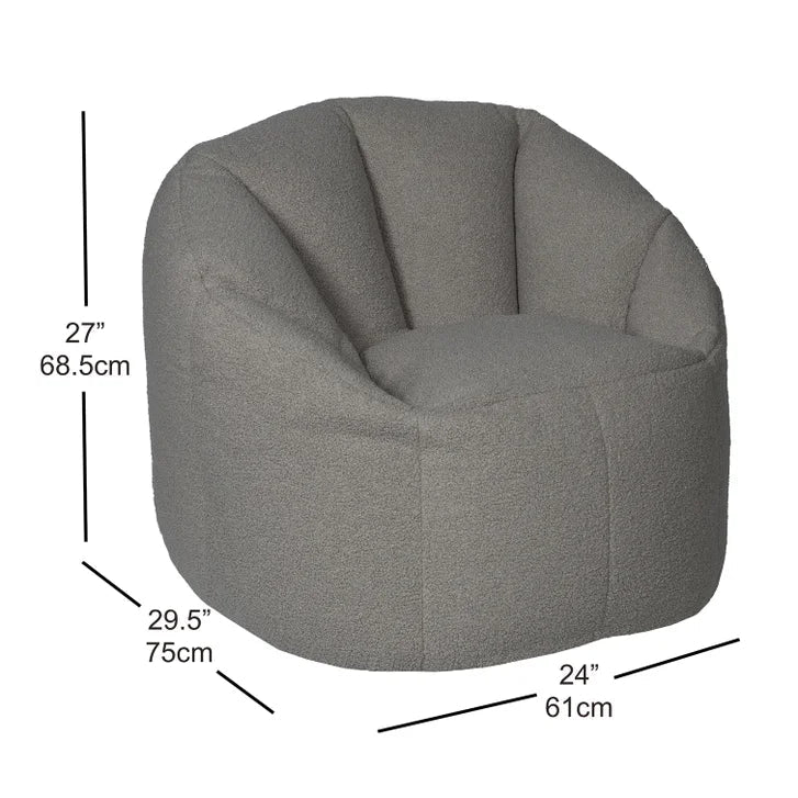 Norka Living Rod Sherpa Bean Bag Chair