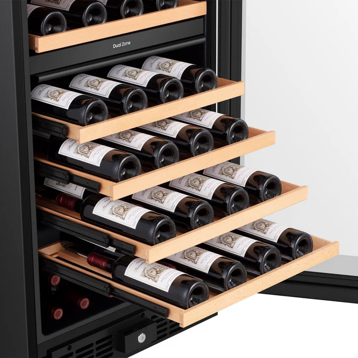Hisense 8.5 cu ft. 76 Bottle Dual Zone Wine Cooler with Wi-Fi Connectivity - Built-In or Freestanding