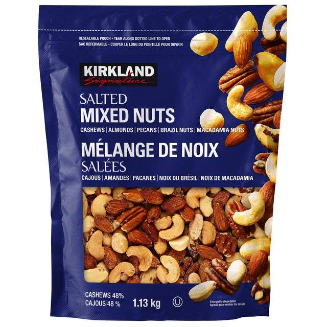 Kirkland Signature Salted Mixed Nuts, 1.13 kg J4