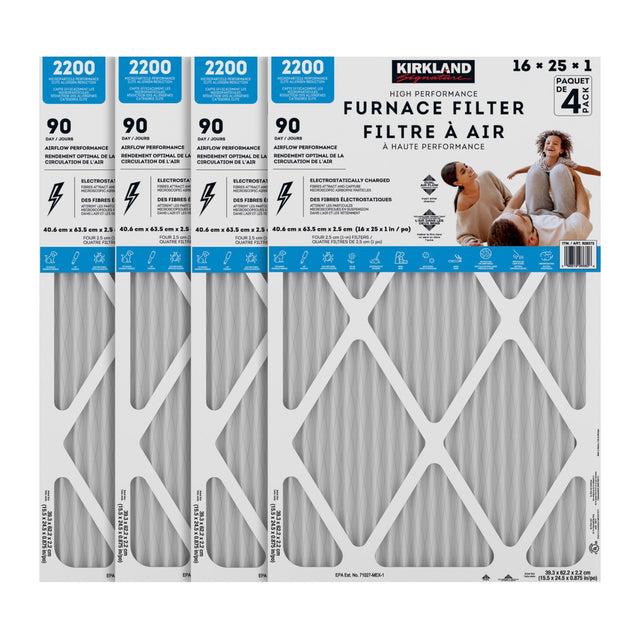 Kirkland Signature High Performance Air Filters 4-pack P4