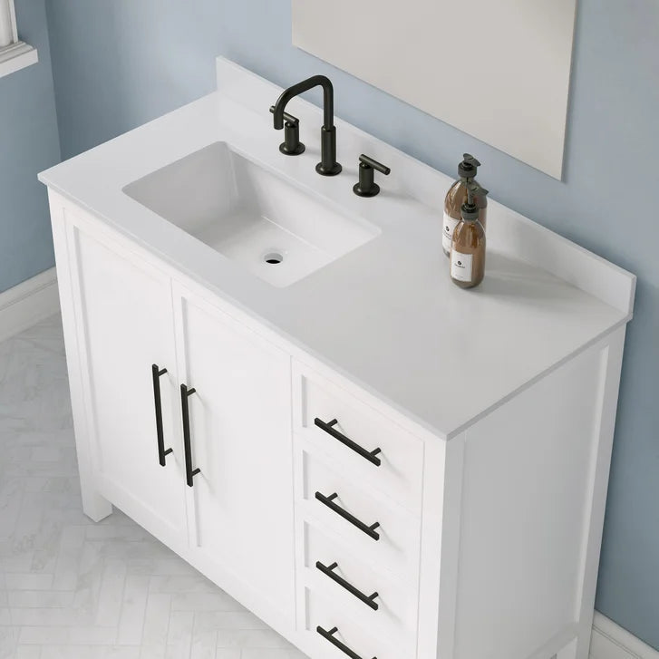 OVE Decors Eliot 42 in. Vanity with Quartz Countertop