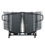 Lifetime Commercial Grade Chairs with Chair Cart, 34-count