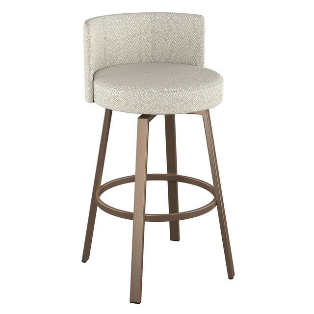 Amisco Cristina Swivel Counter Stool, Bronze Metal Frame J3