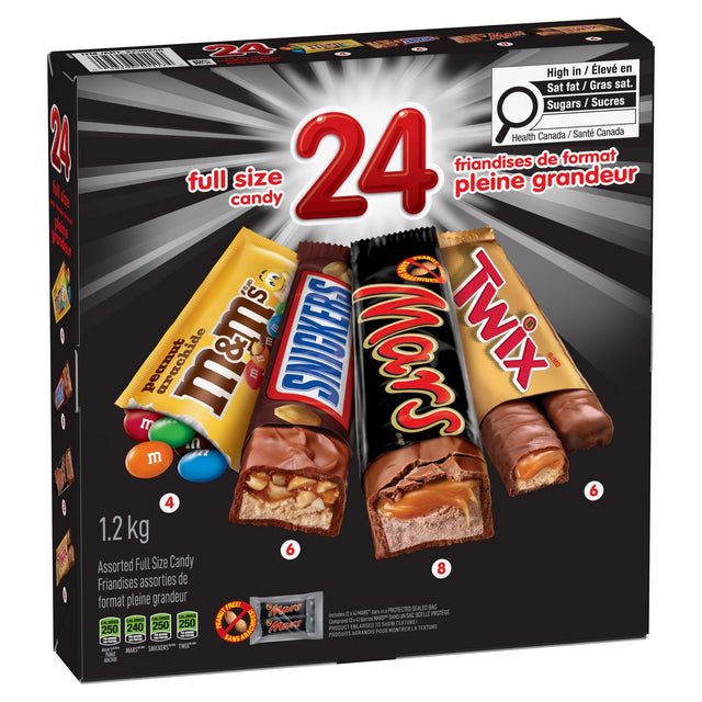 Mars Assorted Candy Bars, 1.2 kg K3