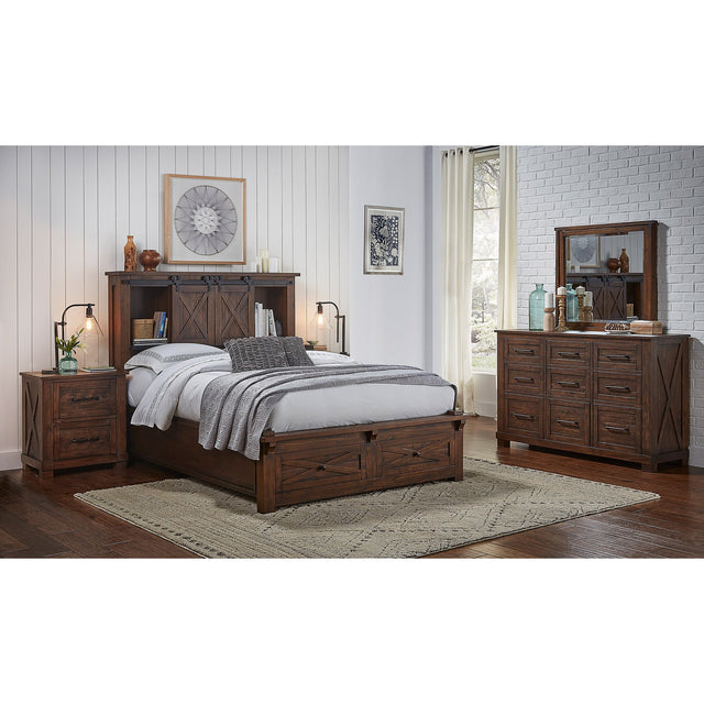 Alpine Ridge Rustic Solid Wood 5-piece King Bedroom Set Y2