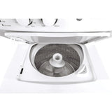 GE 27 in. Electric White 4.4 cu. ft. (I.E.C) Washer and 5.9 cu. ft. Dryer Laundry Centre