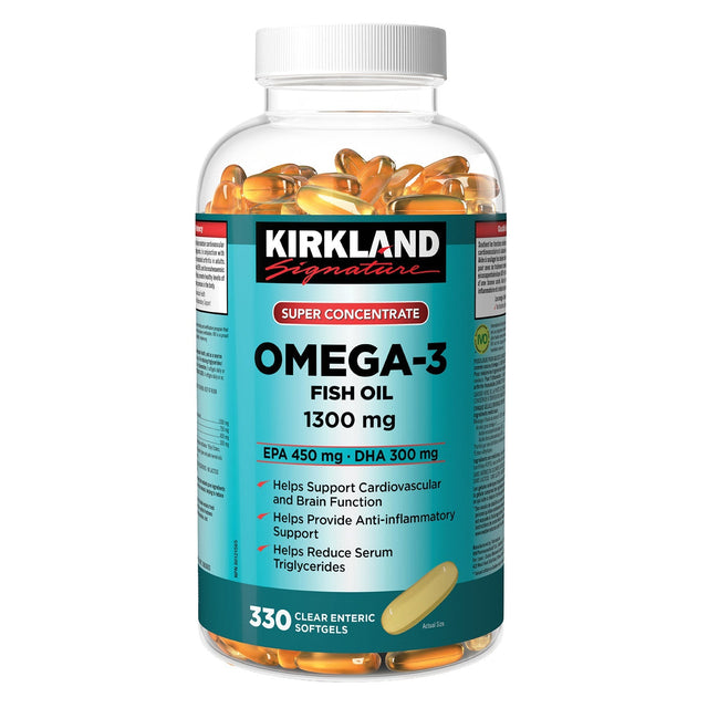 Kirkland Signature Super Concentrate Omega-3 Fish Oil, 330 Softgels B7