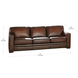 Prospera Home Luca Top-grain Leather Sofa and Chair