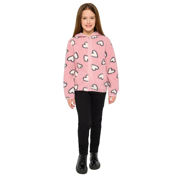 Miles The Label Boys' and Girls' Full Zip Sweater With Side Pockets
