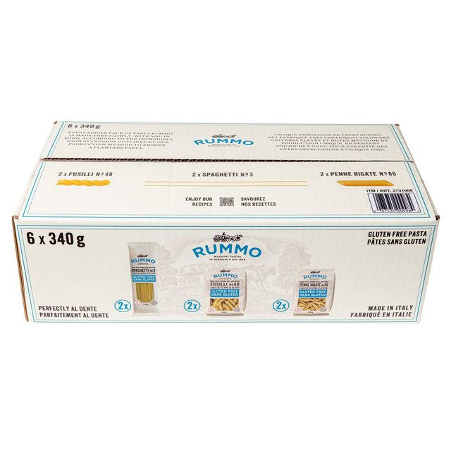 Rummo Gluten Free Pasta Variety Pack, 6 x 340 g X3