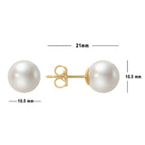 10.5 – 11 mm Cultured Freshwater Pearl Earrings