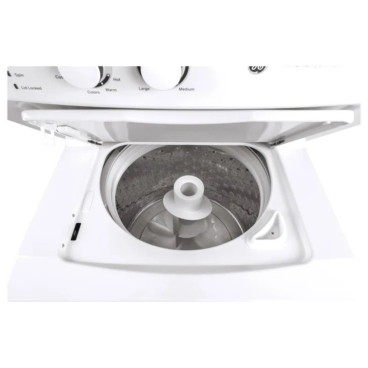 GE 24 in. White Electric 2.6 cu. ft. Washer and 4.4 cu. ft. Dryer Laundry Centre