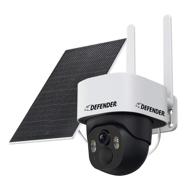 Defender 4G LTE AI POWERED Frontier 2K PTZ Wireless Security Camera with 5W Solar Panel S9