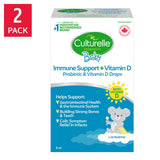 Culturelle Baby Immune Support + Vitamin D Probiotic, 2 x 8 mL