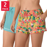Room Service Women's Lounge Shorts, 2-pack