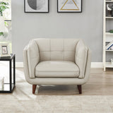 Prospera Home Barcelona Top Grain Leather Sofa, Loveseat and Chair