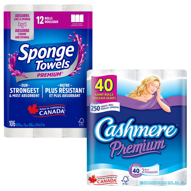 SpongeTowels Premium & Cashmere Premium Mix Case Variety Pack V2