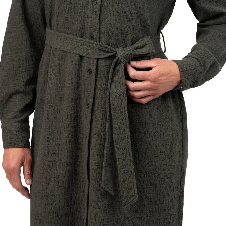 Kersh Women's Textured Jacquard Long Sleeve Dress