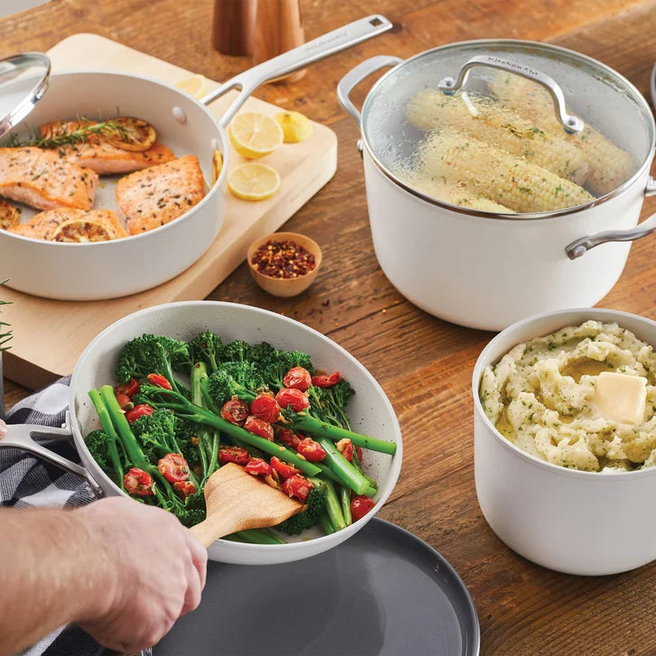 KitchenAid Hard Anodized Ceramic Cookware Set, 12-pieces