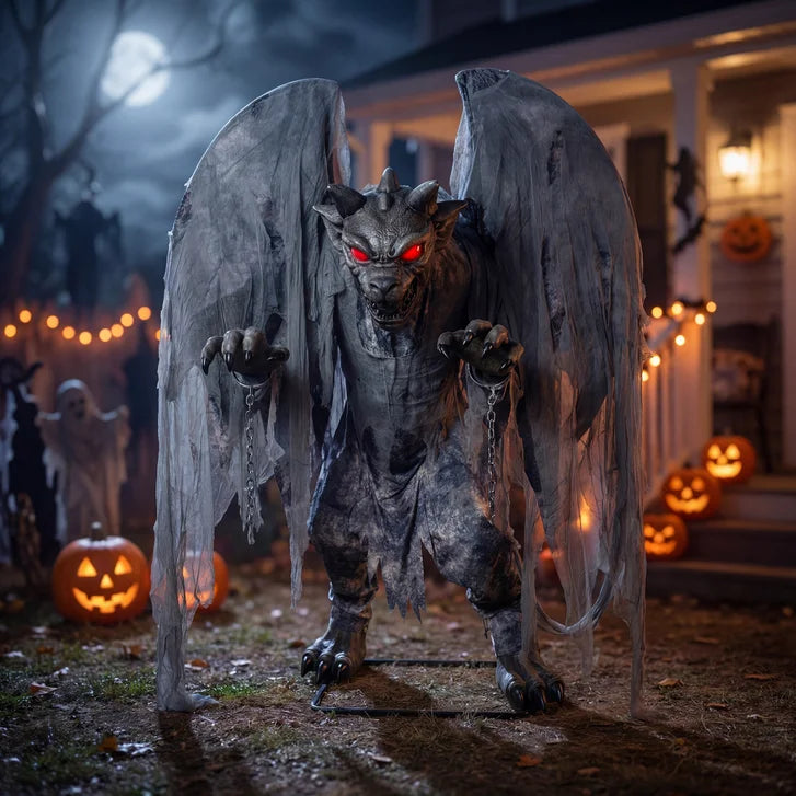 2.2m (7.3ft) Animated Gargoyle