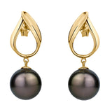 9 – 9.5 mm Cultured Tahitian Pearl Earrings