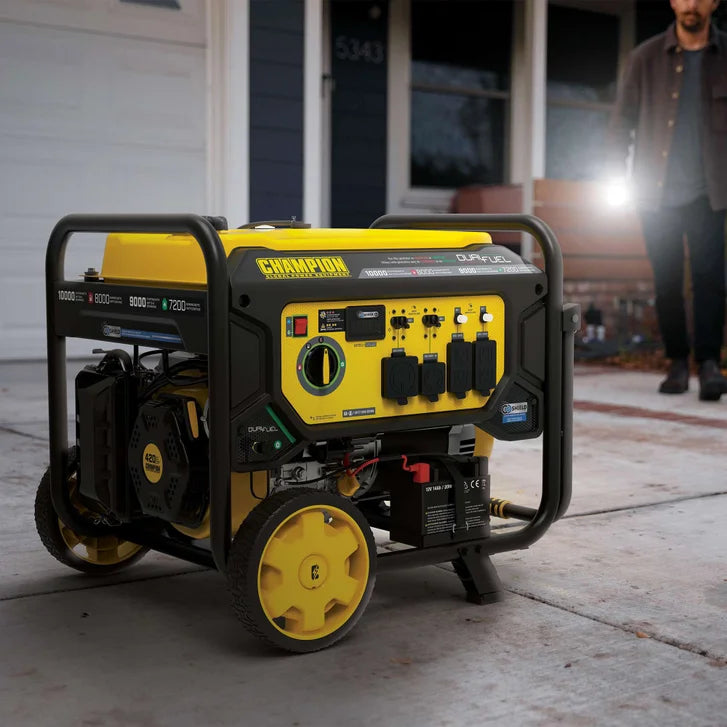 Champion 8,000W Running / 10,000W Peak Dual Fuel Generator with CO Shield