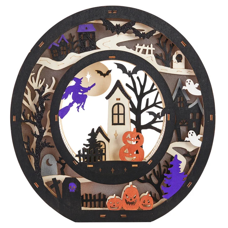 Halloween Wooden Light Up Letters
