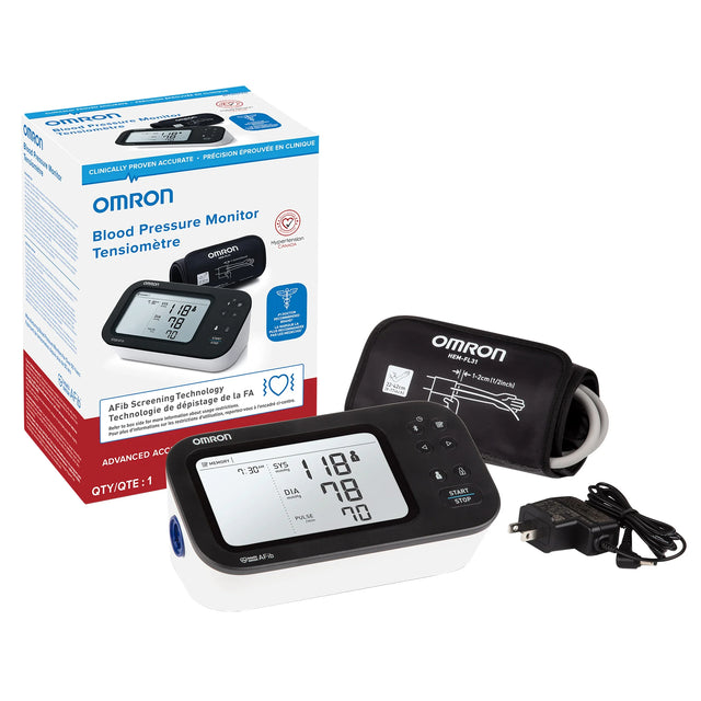 Omron BP-7365 Blood Pressure Monitor with Afib Screening technology E0