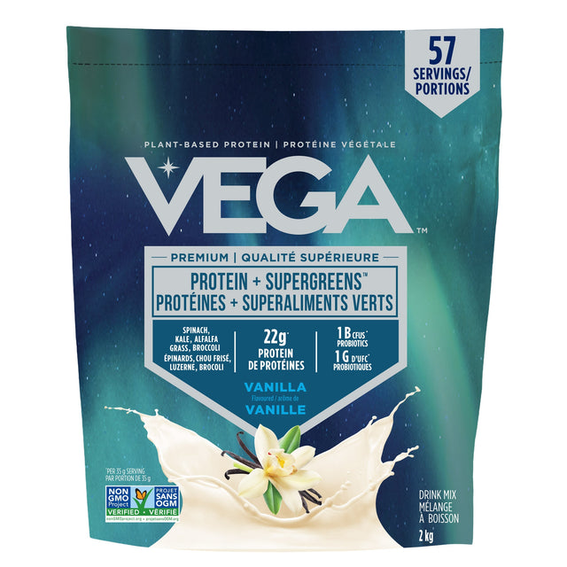 Vega Protein + Supergreens, Vanilla, 2 kg B2