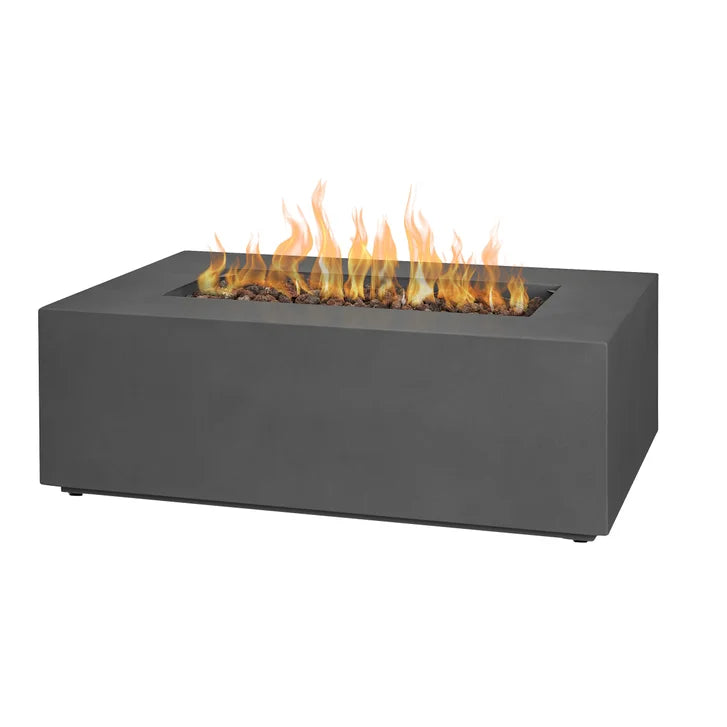 Real Flame Aegean Steel 42 in. Rectangle Fireplace