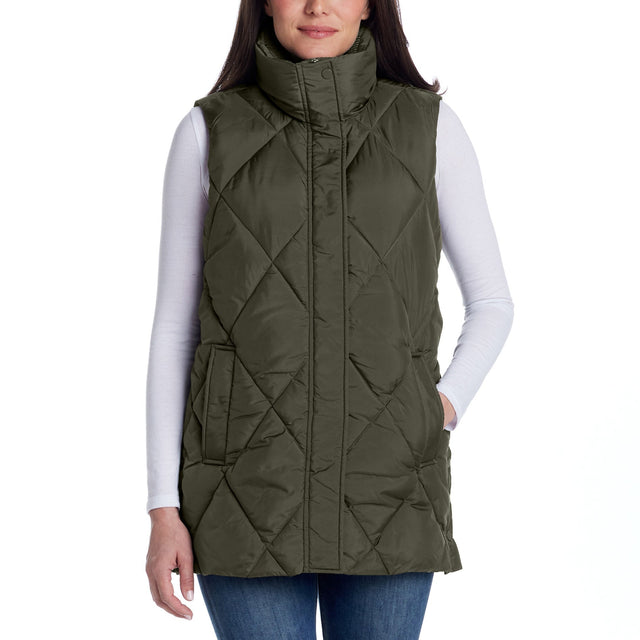 Weatherproof Women's Long Puffer Vest B5