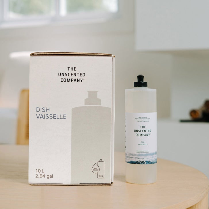 The Unscented Company Dish Soap Refill Box with Dish Soap Bottle