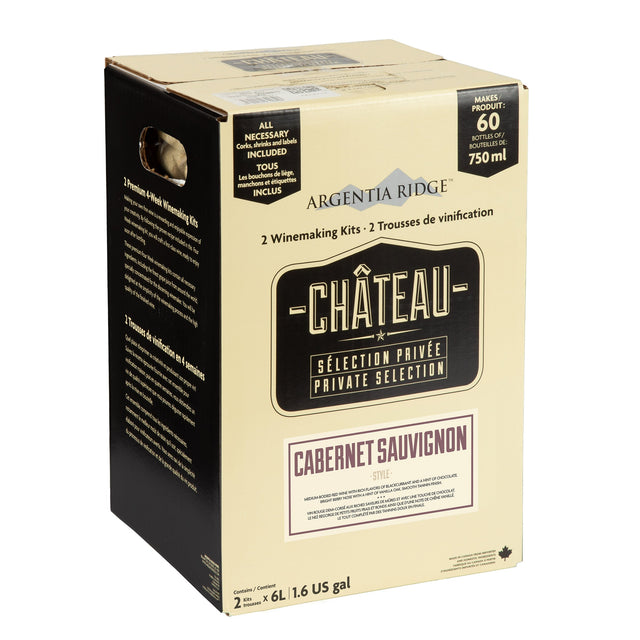 Argentia Ridge Chàteau Private Selection Cabernet Sauvignon Wine Kit W5