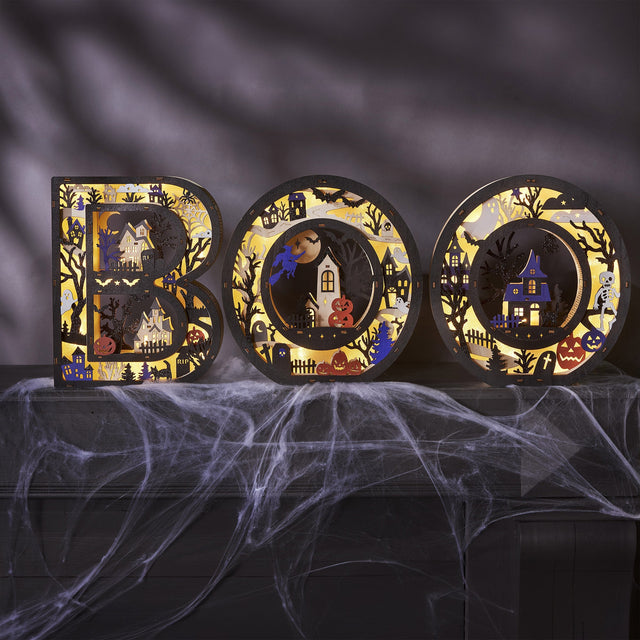 Halloween Wooden Light Up Letters M9