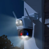 Defender 2K+AI Colour MAX Night Vision Dual Lens PTZ Plug-in Wi-Fi Camera, 2 pack