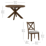 Bayside Furnishings Lathan 5-piece Dining Room Set