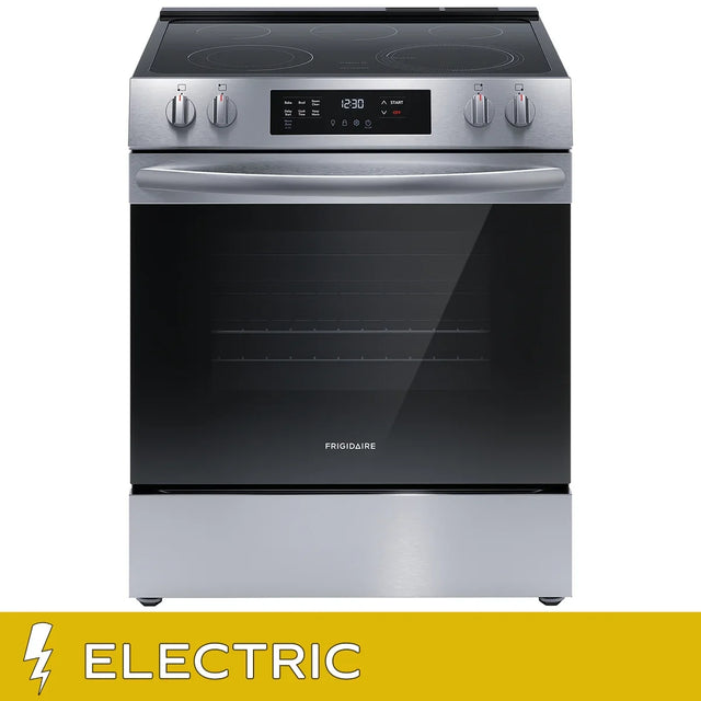 Frigidaire 30 in 5.3 cu ft. Electric 5-Burner Range with Even Baking Technology T1