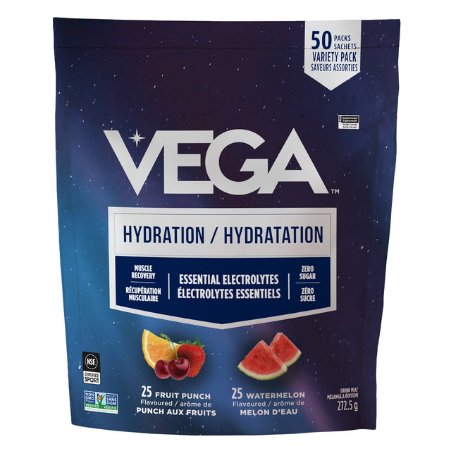 Vega Hydration variety pack, 50-count A8