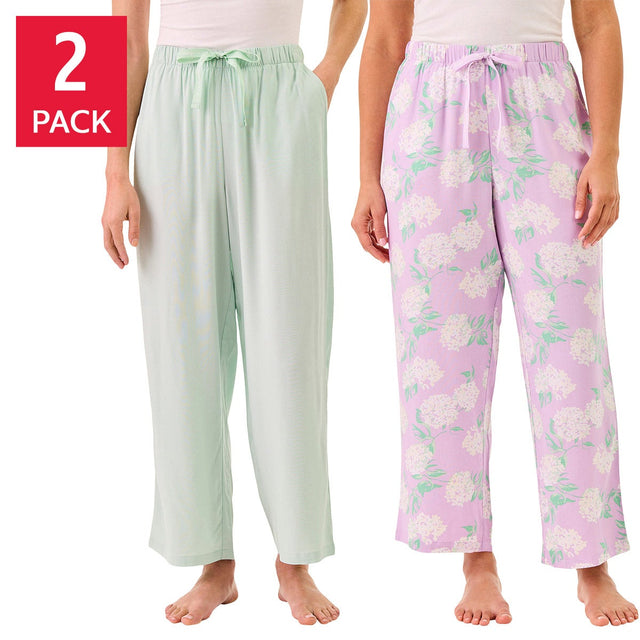 Martha Stewart Women's Capri Pajama Pants, 2-pack I0