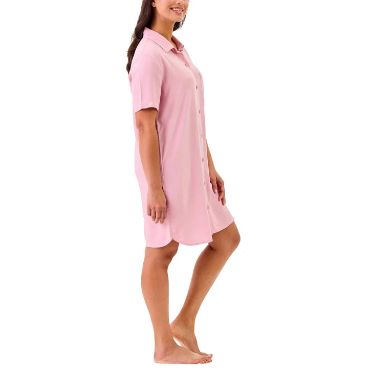 Martha Stewart Women's Notch Collar Nightshirt, 2-pack