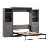 Bestar Boutique Queen Wall Bed 3-piece Set with Drawers and Shelving
