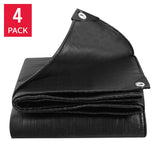 Stinson 8 ft. x 10 ft. Heavy Duty Tarp, 4-pack