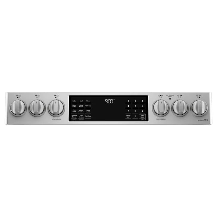 Café 30 in. 5.7 cu. ft. Stainless-steel Slide-In Induction Range with Wi-Fi